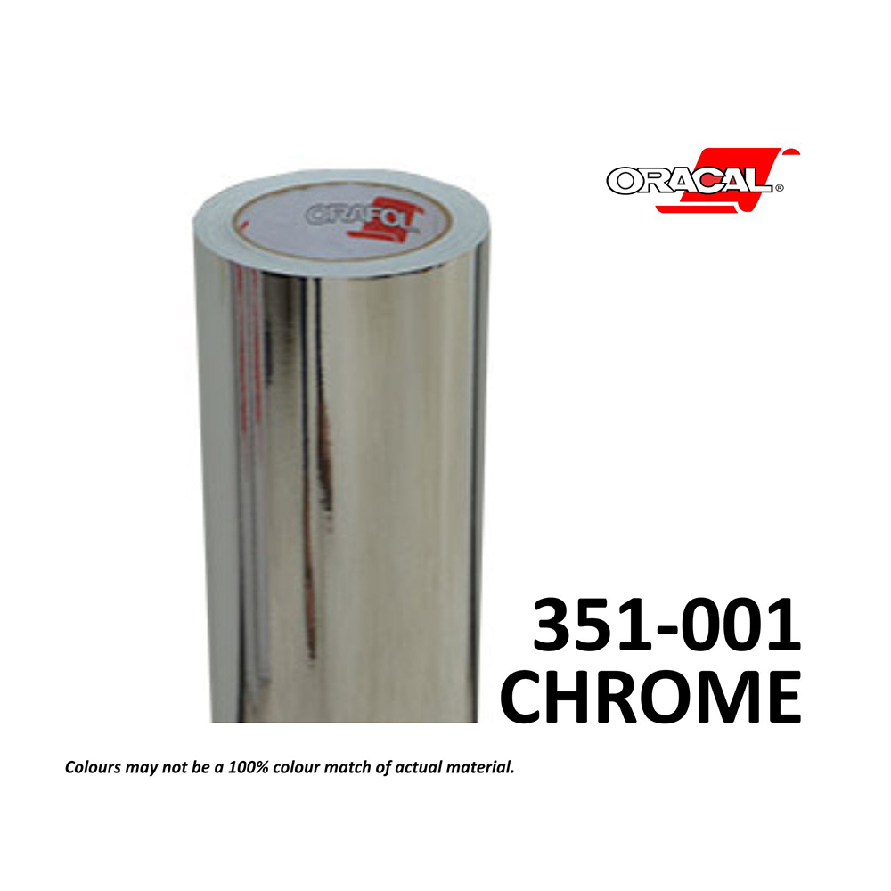 Oracal 351 chrom brushed Metallisierte Designfolie 10,58€/m² 